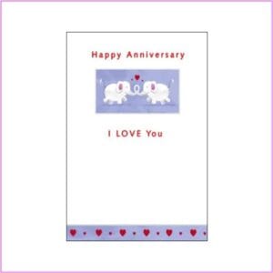 Anniversary Card - Elephants