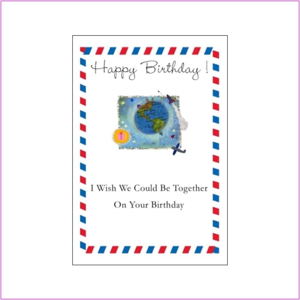 birthday card like airmail