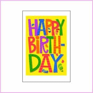 Birthday Card - Text