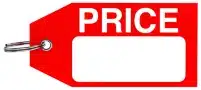 blank price tag
