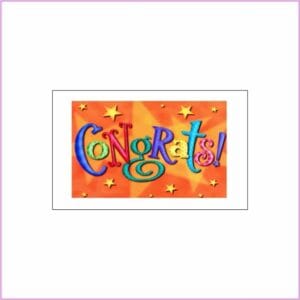 Congratulations Card - Stars