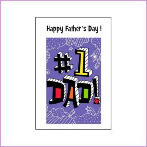 Fathers Day Card - Number 1