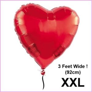 Floating Balloon - Giant Red Heart