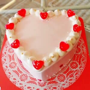Pink Heart Cake