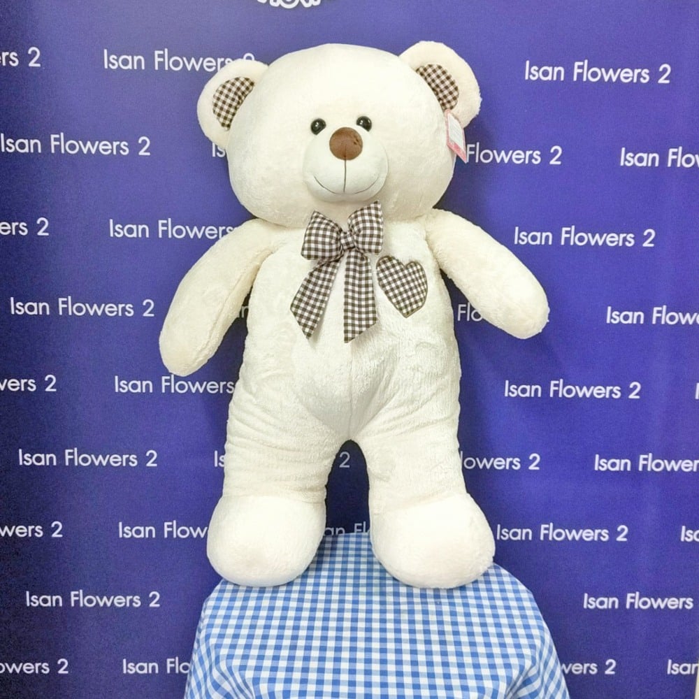 large white bear soft toy a
