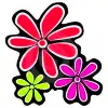 long petal flowers clipart