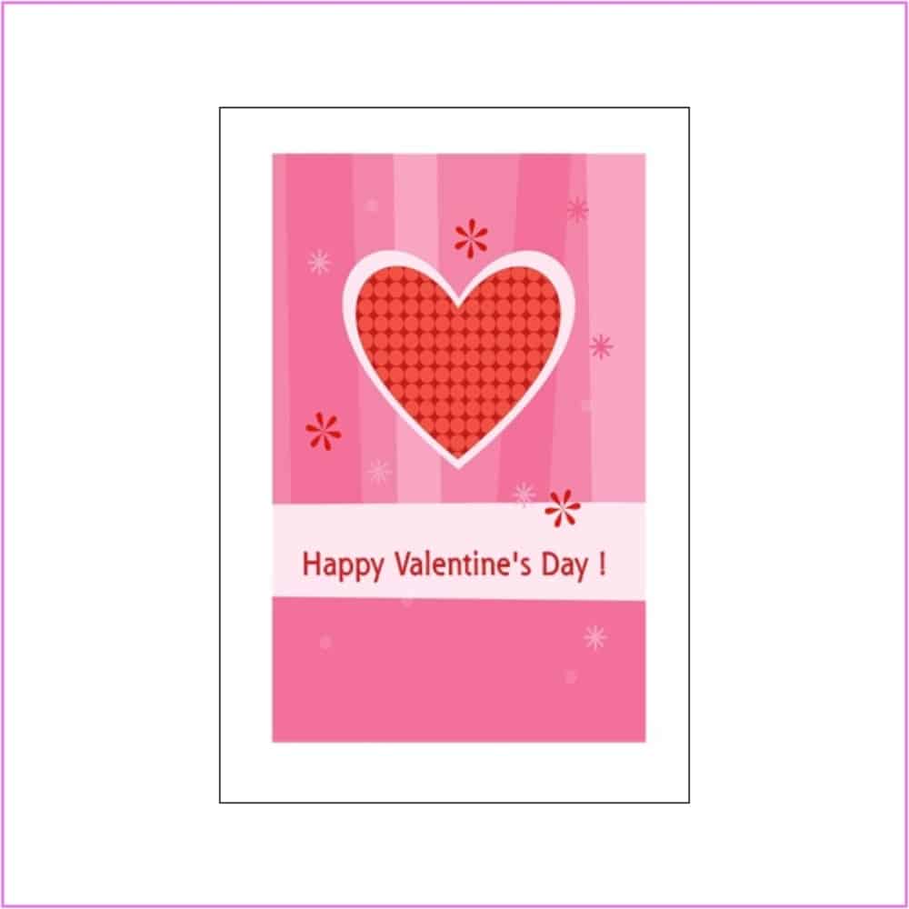 valentine card with heart